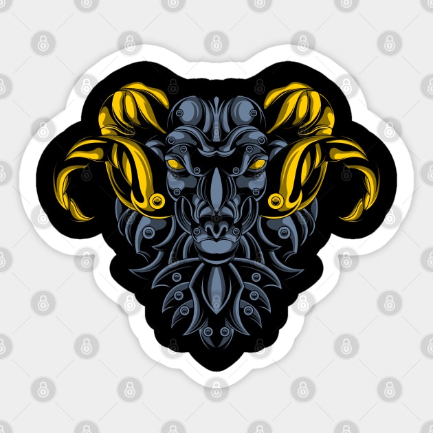 aries emblem Sticker by sugiartoss_